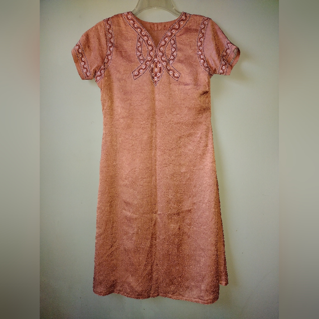 Brand New Silk Hand Stitched Dress Or Tunic From India